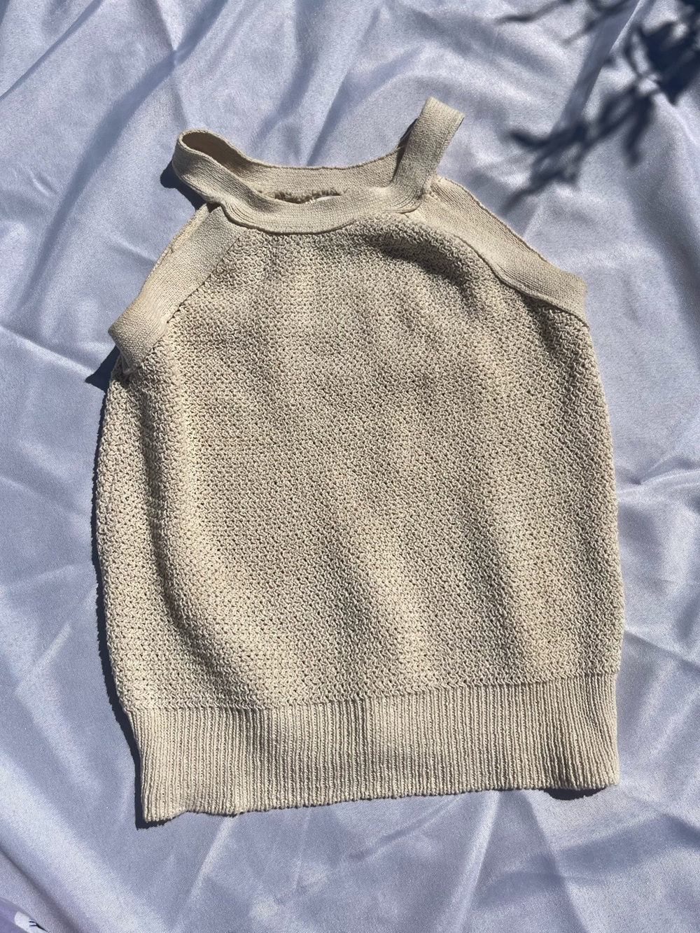 Sleeveless Knit cr Tank
